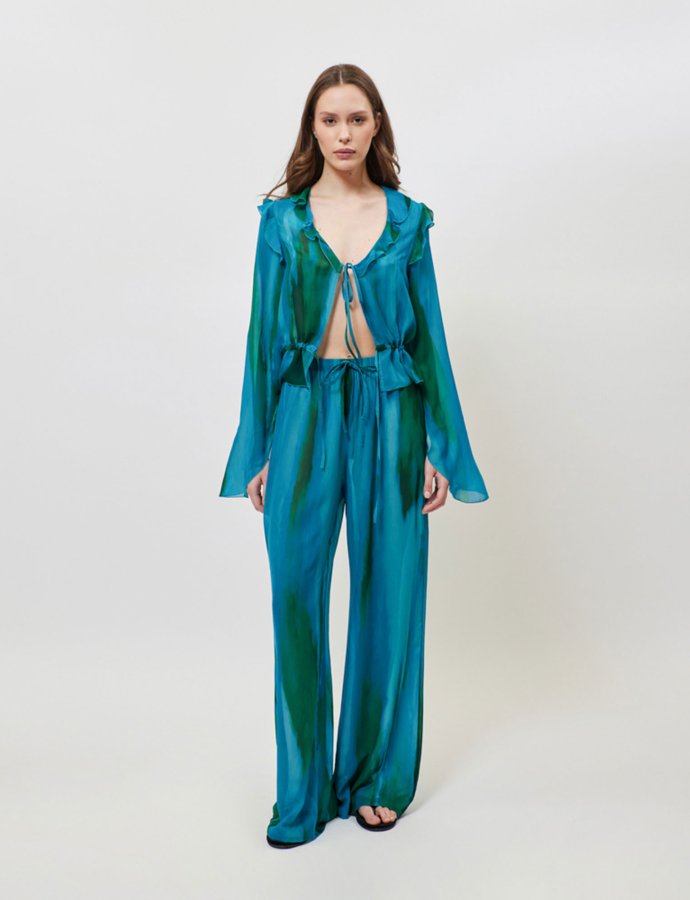 Valentina pants aqua green
