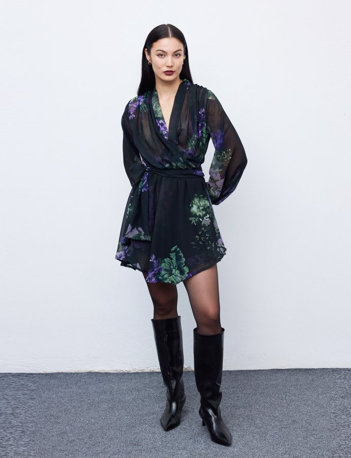 Vittoria mini wrap dress
