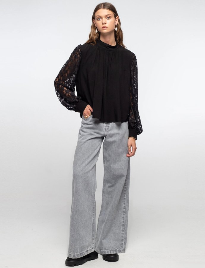 Karmic denim pants grey