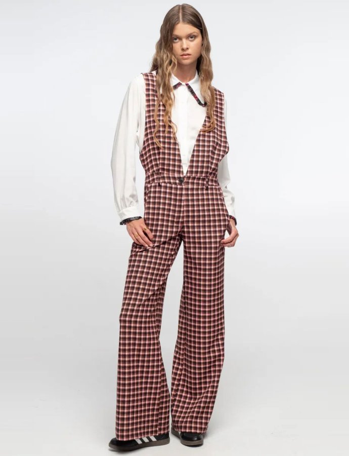 Plaid jumpsuit