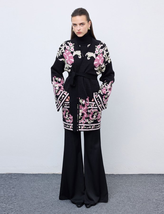 Winter blossom cardigan