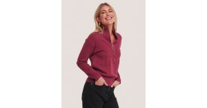 nakd zip knitted sweater